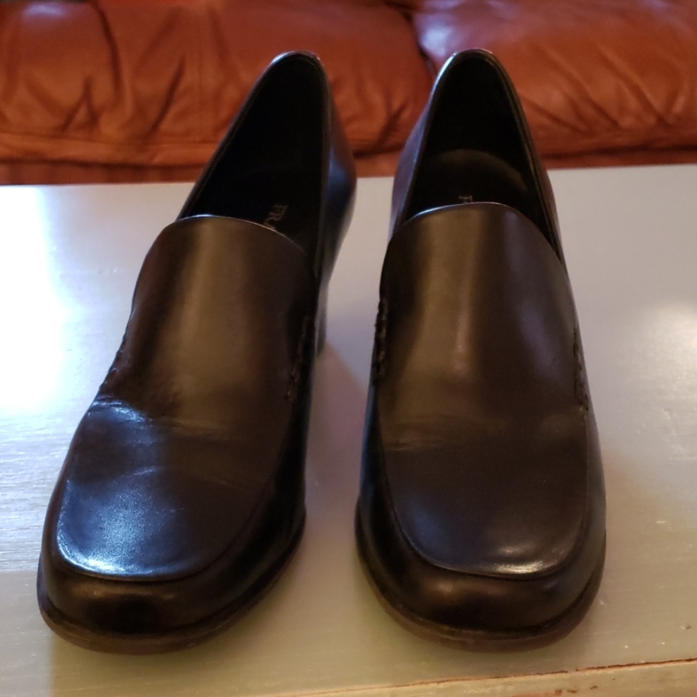 Franco Sarto Leather Heeled Loafers